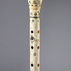 Whaler Made Pommel Grip Walking Stick, mid 19th Century