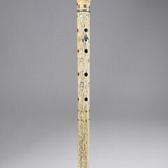 Whaler Made Pommel Grip Walking Stick, mid 19th Century
