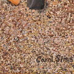 Carol Sims Acrylic On Canvas “Gull Feather”, 20th Century