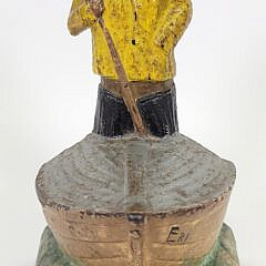 Antique Cast Iron Cap’n Eri Old Salt Fisherman & Boat Doorstop