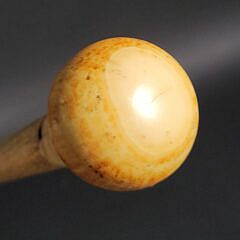Antique 19th C. Sailor Made Whale Ivory and Whalebone Walking Stick