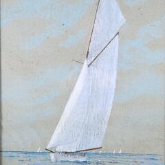 1895 Yacht Portrait of the America’s Cup Challenger Valkyrie III