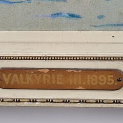 1895 Yacht Portrait of the America’s Cup Challenger Valkyrie III