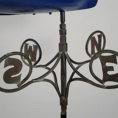 Vintage 1930s Folk Art Handmade Catboat Weathervane