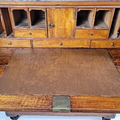 19th C. Chinese Export Camphorwood Campaign Desk Chest