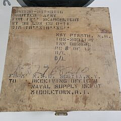 World War Two U.S. Navy Signal Light Shutter Lens