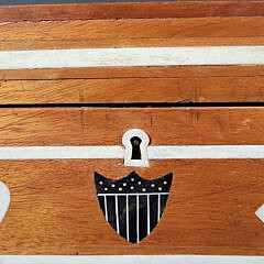 Important 19th C. Sailor Made Inlaid Presentation Box