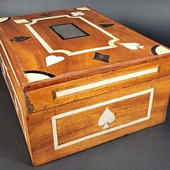 Important 19th C. Sailor Made Inlaid Presentation Box