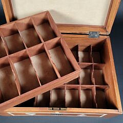 Important 19th C. Sailor Made Inlaid Presentation Box