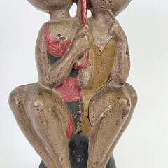 Vintage Art Deco Hubley Anne Fish Bathing Beauties Cast Iron Doorstop