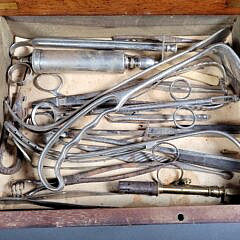 19th C. Civil War Era Traveling Medical Apothecary Chest