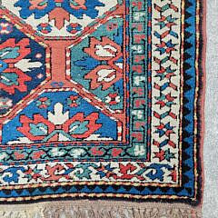 Antique Caucasian Kazak Karabagh Oriental Carpet Rug