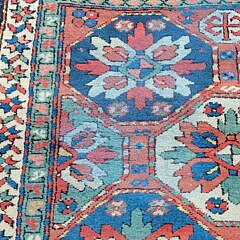 Antique Caucasian Kazak Karabagh Oriental Carpet Rug
