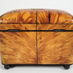 English Regency Antique Tortoiseshell Tea Caddy, 19th Century
