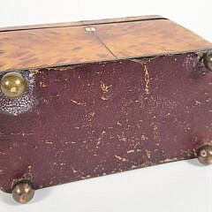 English Regency Antique Tortoiseshell Tea Caddy, 19th Century