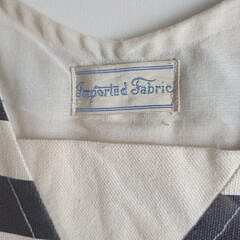 Framed 1920s Vintage Striped Linen Bathing Suit