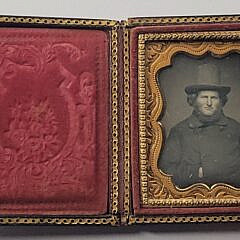 19th C. Ambrotype Portrait Photograph of a Whaleman Sailor