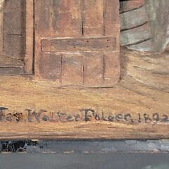 1892 James Walter Folger Folk Art Carved Sconset Nantucket Plaque