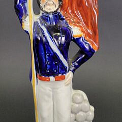 Two Large 19th C. English Staffordshire Sailor Figures