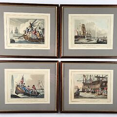 1573-1865 Whaling Scene Engravings A