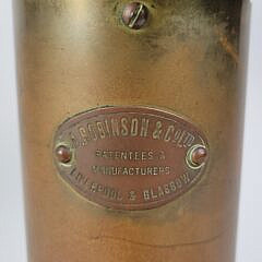 Antique Robinson Co. Brass Nautical Yacht Binnacle Compass