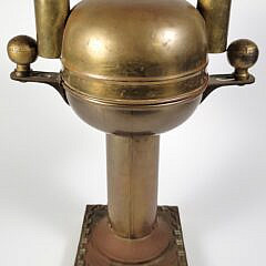 Antique Robinson Co. Brass Nautical Yacht Binnacle Compass