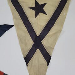 Six Vintage 1930s Yacht Club Burgee Flag Pennants