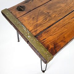 Vintage World War Two U.S. Navy Liberty Ship Hatch Cover Table