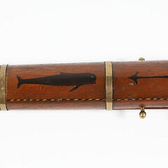 Faroe Islands Wood Knife with Steel Blade and Sheath, 19th Century
