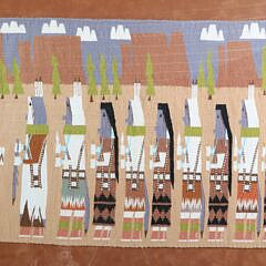 Fine Yeibichai Navajo Weaving by Darlene Yazzie