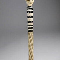 Whaler Made Clenched Fist Walking Stick, early 19th Century