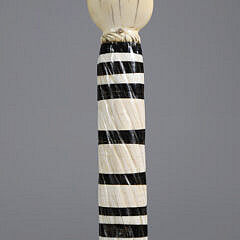 Whaler Made Clenched Fist Narwhal Walking Stick, early 19th Century