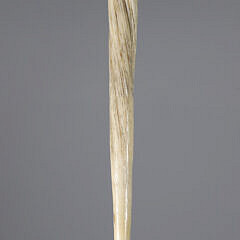 Whaler Made Clenched Fist Narwhal Walking Stick, early 19th Century