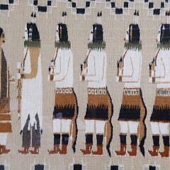 Ultra Fine Navajo Yeibichai Weaving by Della Woody