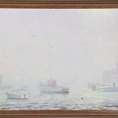 Gerald Taber Oil On Board, 20th Century