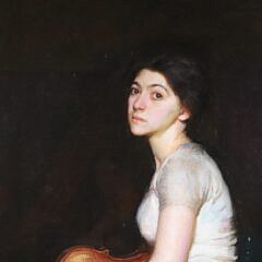 Frederick A. Bosley Oil on Canvas “The Violinist”