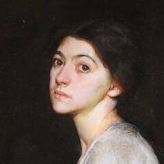 Frederick A. Bosley Oil on Canvas “The Violinist”