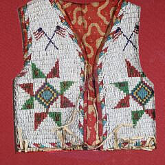 Native American Child’s Beaded Vest, Sioux, circa 1920s