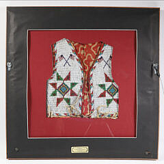 Native American Child’s Beaded Vest, Sioux, circa 1920s