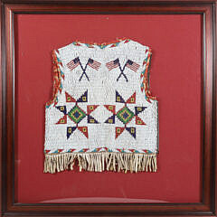Native American Child’s Beaded Vest, Sioux, circa 1920s