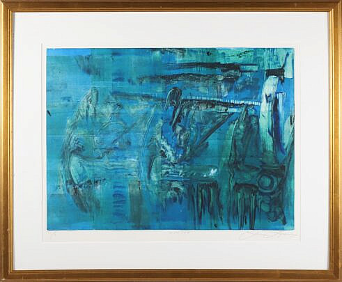 Pencil Signed Impressionist Lithograph