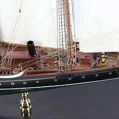 Cased Model of the 1903 3-Masted Schooner Yacht “Atlantic”