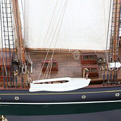 Cased Model of the 1903 3-Masted Schooner Yacht “Atlantic”