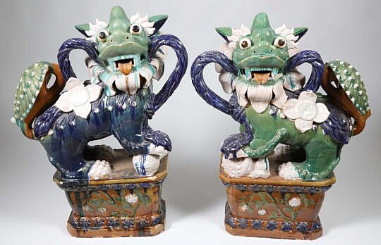 19-5543 Chinese Ceramic Foo Lions A_IMG_8711