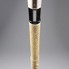 Whaler Made Capstan Knob Grip Walking Stick, mid 19th Century