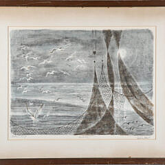 Georges Schreiber Artist Proof "Quiet Sea"