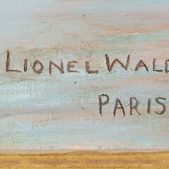 Lionel Walden Oil on Canvas, “French Fishing Fleet”