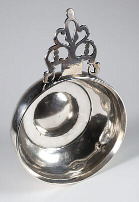 Boston Coin Silver Porringer Stamped L. Cary, 19th Century