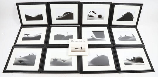Collection Of 12 Allan Teger Limited Edition Black And White "Bodyscapes"