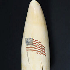 2-5523 Scrimshaw Tooth American Flag A 9955_2 JPG